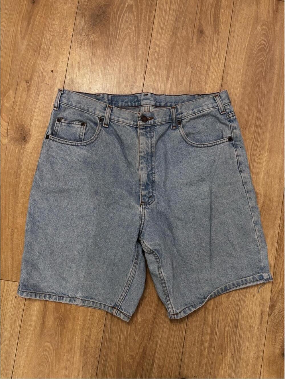 Men's Light Blue Denim Jean Shorts - Classic Casual Style